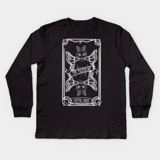 Cryptid Tarot Series: The Mothman Kids Long Sleeve T-Shirt